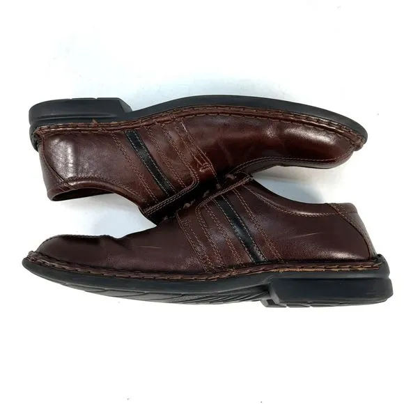 Josef Seibel Mens EU 44 US 10.5 Brown Leather Roma Marone Vigo Sneaker Shoes