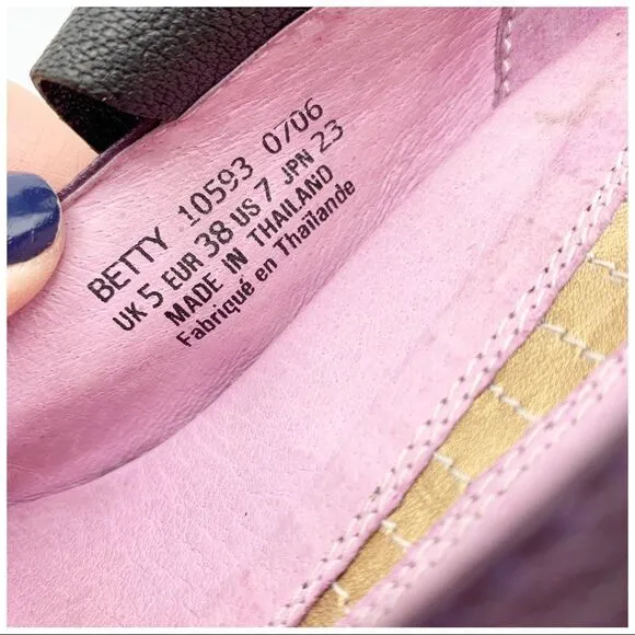 J Shoes Betty Purple Funky Wedge w/Bow Sz 7