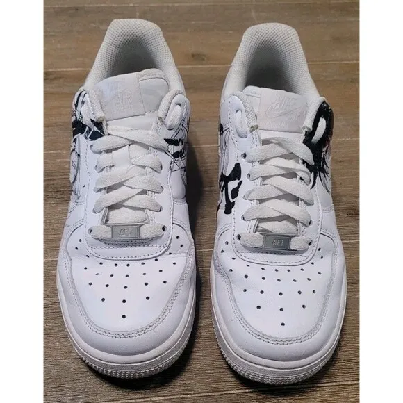 Jujutsu Kaisen Nike AF1 Megumi Divine Dog Gojo Women's Size 6 Custom Shoes