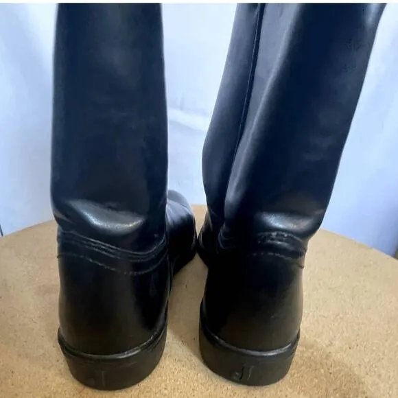 Justin Black Western Boots Size 7.5B Men's cowboy JBL3000