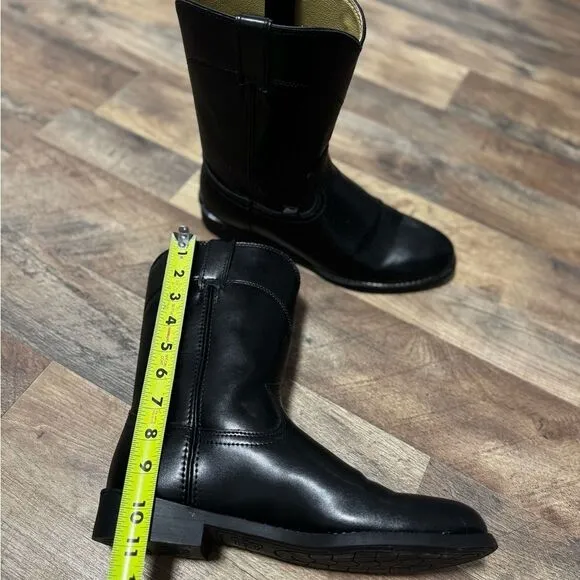 Justin Boots Black Cowboy Boots- Men's Size 9.5EE