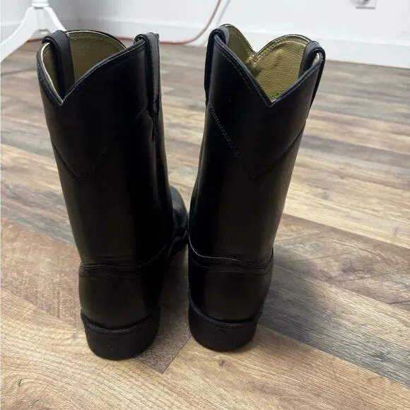 Justin Boots Black Cowboy Boots- Men's Size 9.5EE