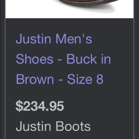Justin Buck in Brown Boots