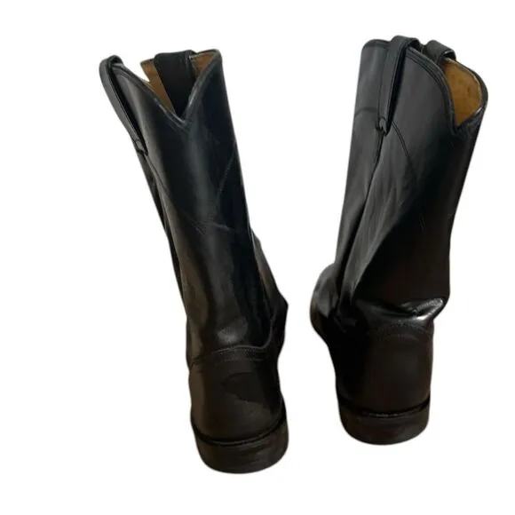 Justin Jackson Western Boots Black Size 12