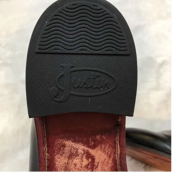 Justin Men Leather Boots Style #3133 size 9
