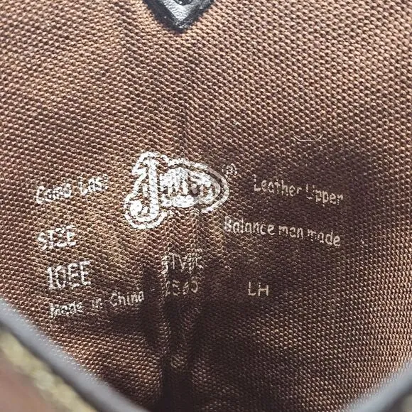 Justin‎ Stampede 13&quot; Brown 2565 Leather Western Boots Size 10 EE Men's Workwear