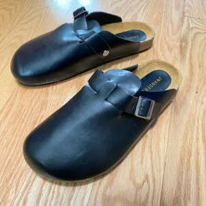JW Anderson NWOT black leather mule clogs