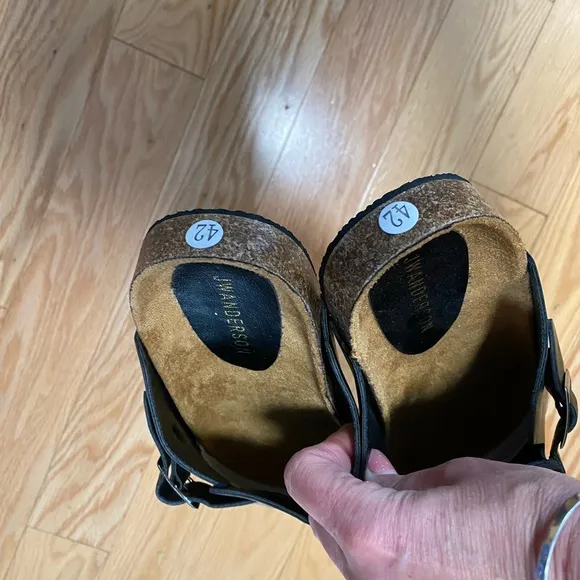 JW Anderson NWOT black leather mule clogs