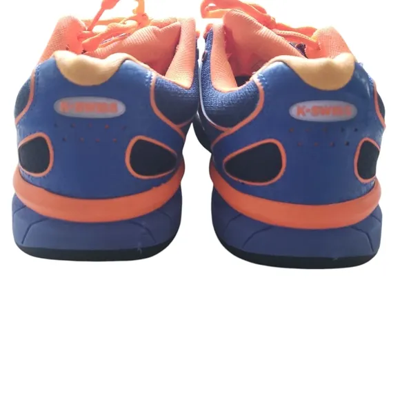 K-Swiss Blue and Orange Athletic Shoes