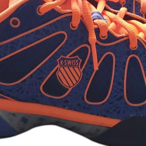 K-Swiss Blue and Orange Athletic Shoes