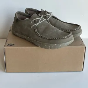 Kalso Earth Shoe Darby Mens 11 Olive Green Suede Nubuck Leather Lace Up NIB
