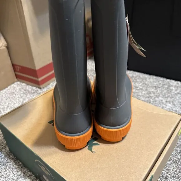 KAMIK Kids Riptide‎ Charcoal Rain Boots (EK6285Y-CHA)