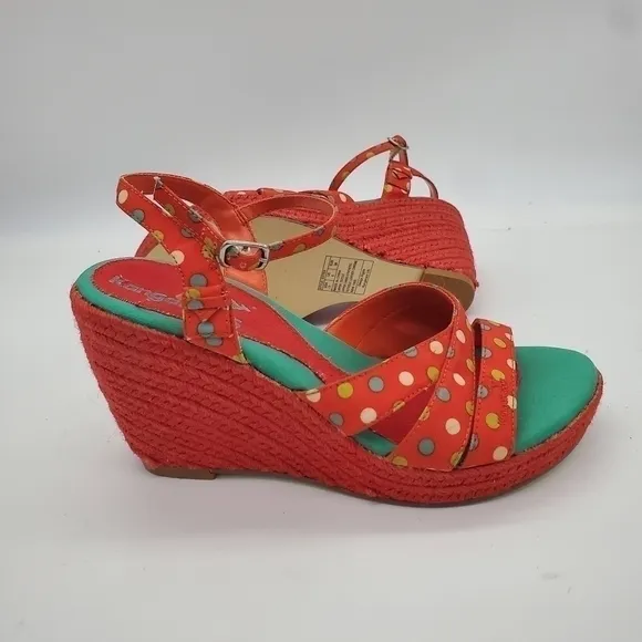 KANGAROOS Ester Espadrilles Wedge Size 7 Shoes