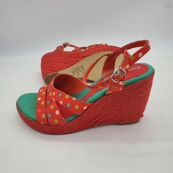 KANGAROOS Ester Espadrilles Wedge Size 7 Shoes