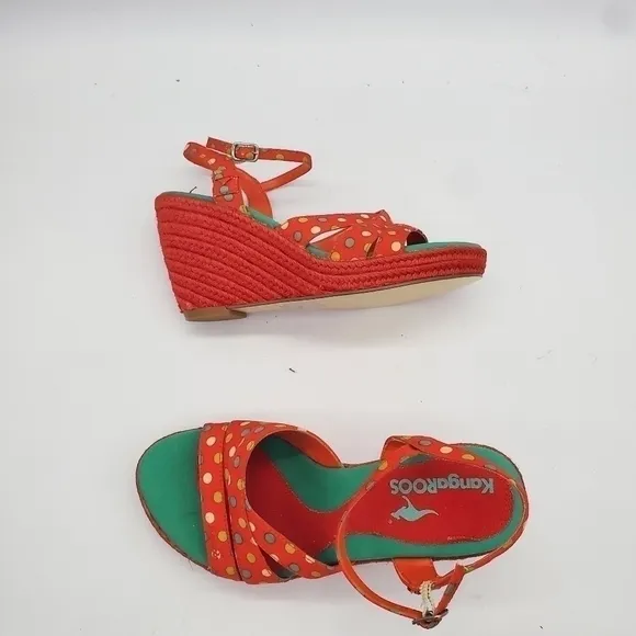 KANGAROOS Ester Espadrilles Wedge Size 7 Shoes