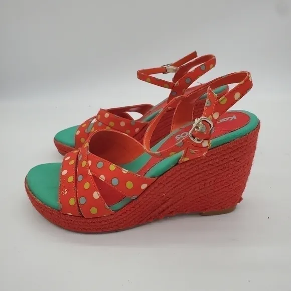 KANGAROOS Ester Espadrilles Wedge Size 7 Shoes