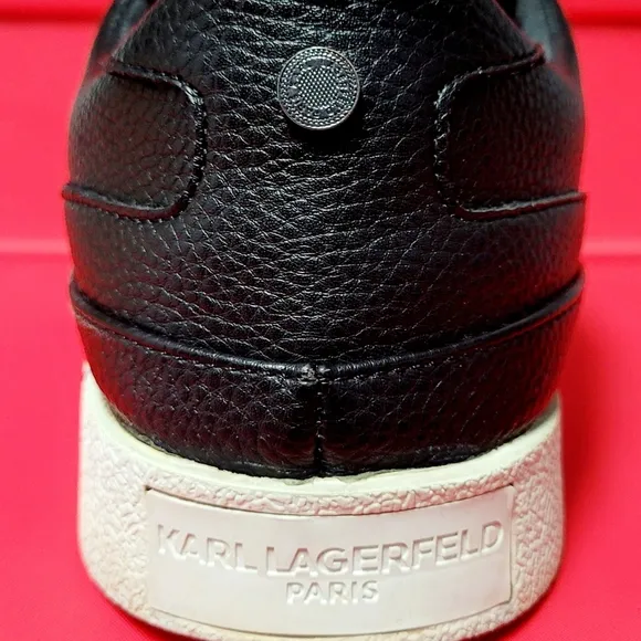 Karl Lagerfeld Paris Jolisa Premium Black Leather Women's Slip On Shoes size 9.5