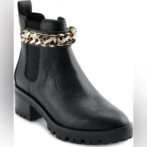 KARL LAGERFELD Women's Lug Bottom Pierson Mid Shaft Boot Ankle