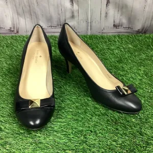 Kate Spade Casey Heels Black Leather 9.5M