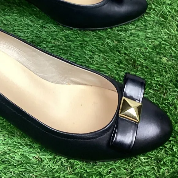 Kate Spade Casey Heels Black Leather 9.5M
