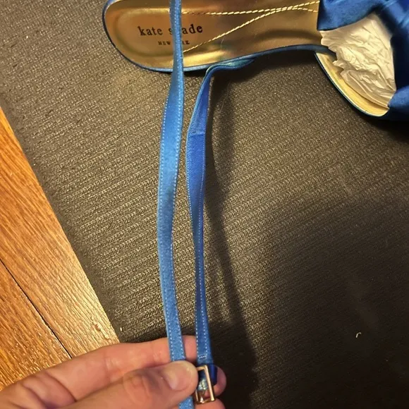 Kate spade custom dyed blue shoes
