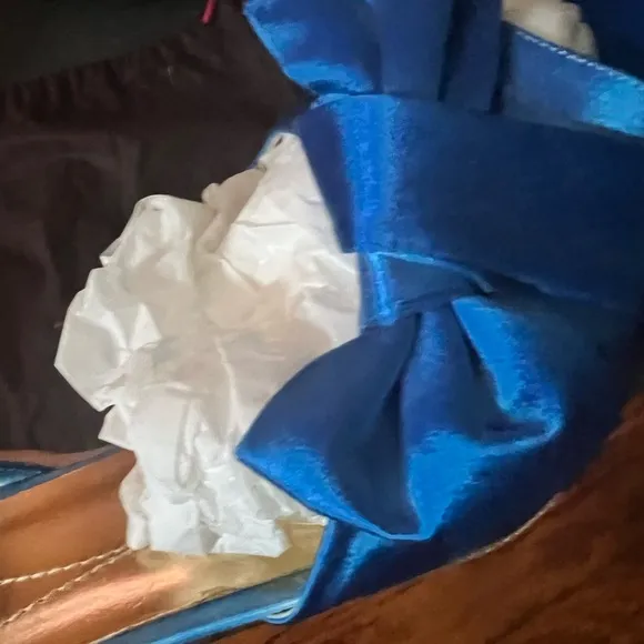Kate spade custom dyed blue shoes