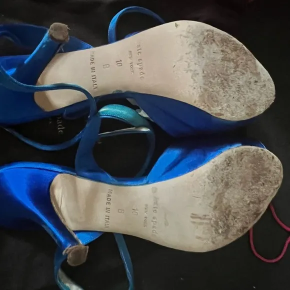 Kate spade custom dyed blue shoes