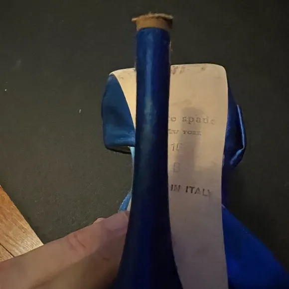 Kate spade custom dyed blue shoes