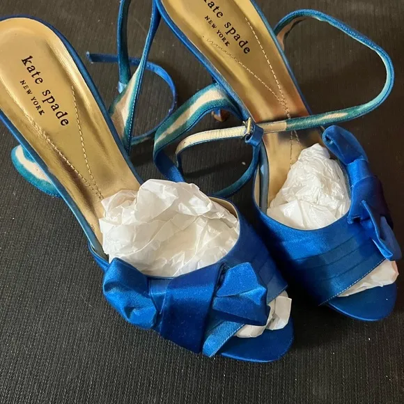 Kate spade custom dyed blue shoes
