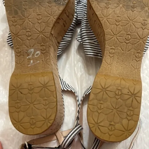 Kate spade double bow knot platform sandals