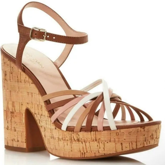 KATE SPADE Glow Multi Toast Platform Sandals