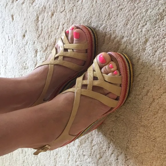 Kate spade rainbow wedge