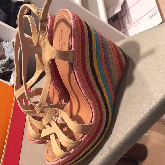 Kate spade rainbow wedge