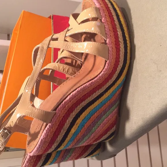 Kate spade rainbow wedge