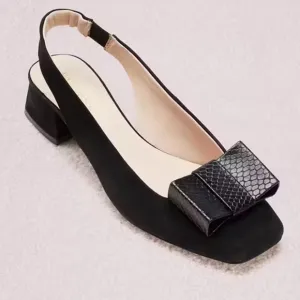 Kate Spade ♠️ Sierra Pumps Black Suede leather shoes black Women Size 5 Narrow