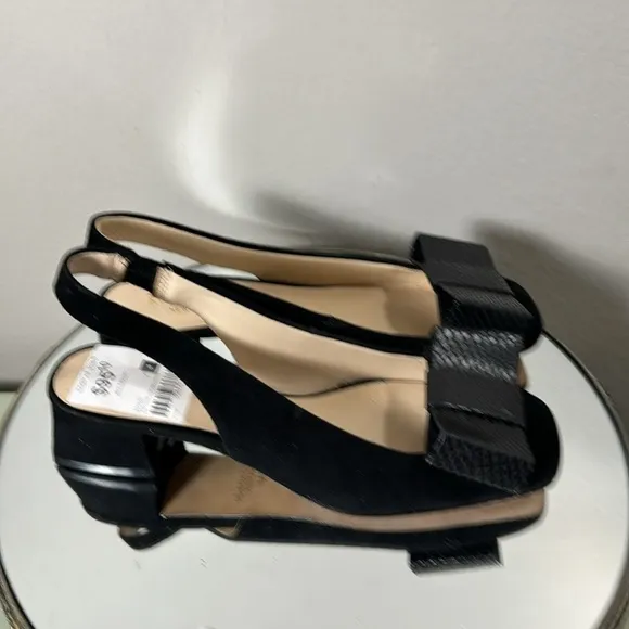 Kate Spade ♠️ Sierra Pumps Black Suede leather shoes black Women Size 5 Narrow