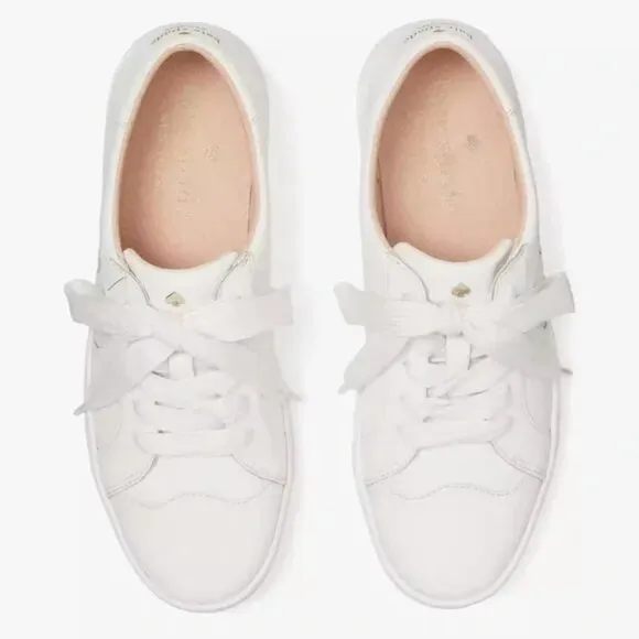 Kate Spade Sneakers White Leather 8.5 tennis shoes