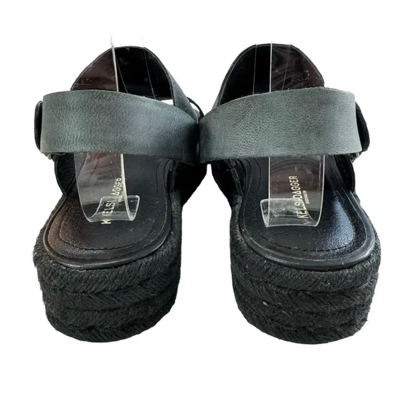Kelsi Dagger Devon Studded Leather Strap Espadrille Platform Sandals Size 8.5