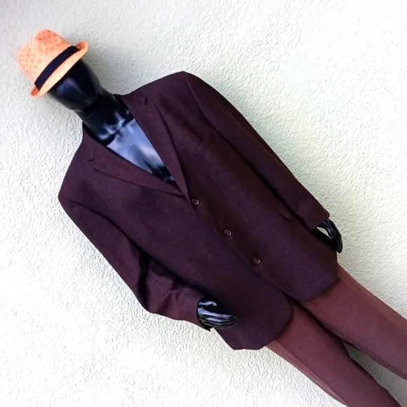 Kenneth Cole Reaction Men's Pure Worsted Wool Luxury (3) Blazer Sport Coat