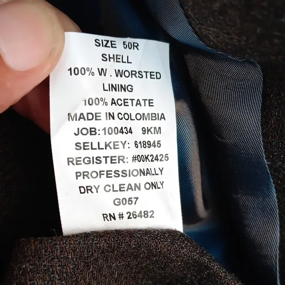 Kenneth Cole Reaction Men's Pure Worsted Wool Luxury (3) Blazer Sport Coat