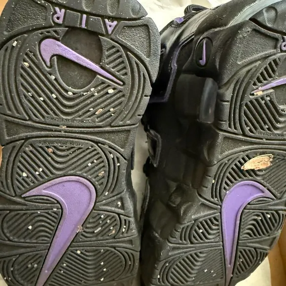 Kids Black and Purple Nike Shoes
