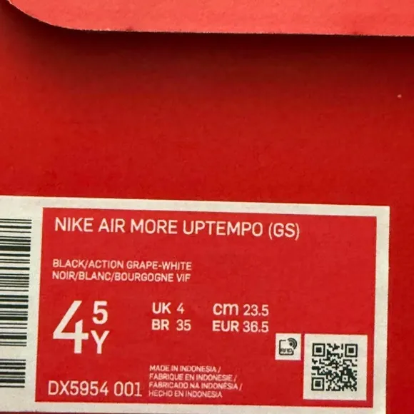 Kids Black and Purple Nike Shoes