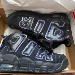 Kids Black and Purple Nike Shoes