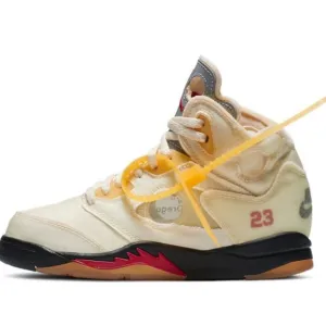 Kids Jordan 5 Retro  Off-White Sail
