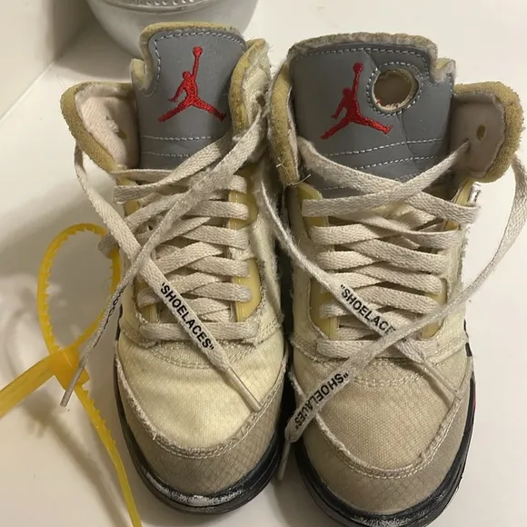 Kids Jordan 5 Retro  Off-White Sail