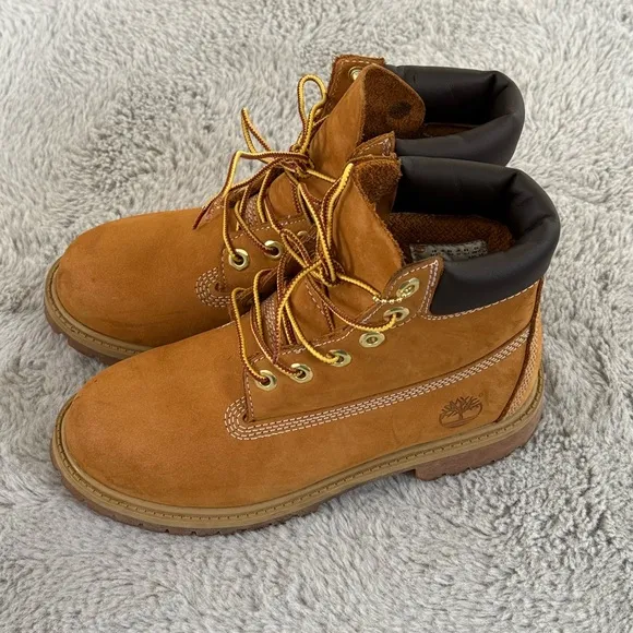 Kids Tan Timberland Boots - 3.5Y