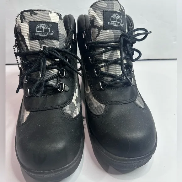Kids Timberland Black Camouflage Shoes sz.7y