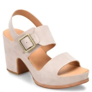 Kork-Ease San Carlos Platform Sandals Heels Comfort Beige Tan Suede Size 10