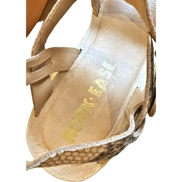 Kork-ease x Free People Elyse Platform Suede Leather 70s Bohemian Sandals Size 9