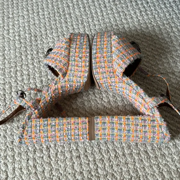 Kurt Geiger London Kensington Tweed Platform Sandals